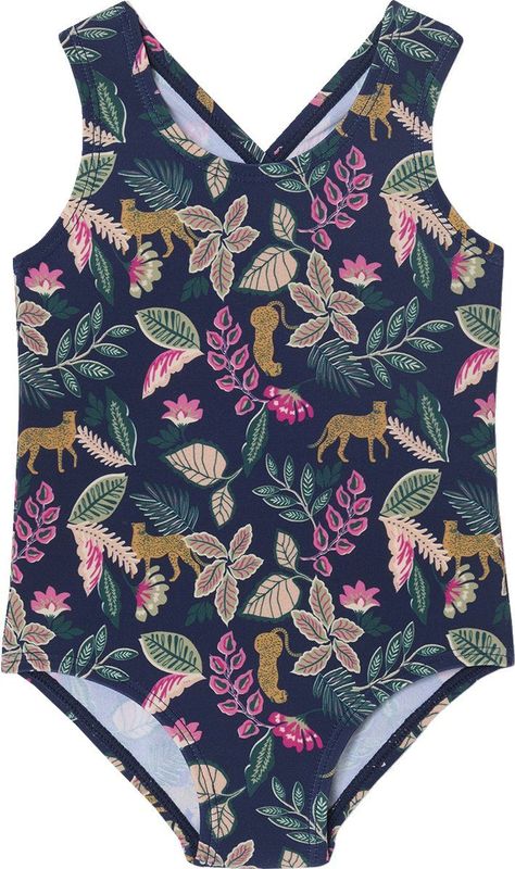 Vertbaudet - Capsulecollectie - Badpak - Inktblauw - Babymeisjes