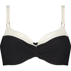 Beachlife Vanilla & Black shaping bikinitop