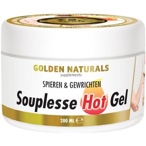 Golden Naturals - Souplesse Hot Gel - 200 ml - Verwarmende Gel - Voor Soepele Spieren