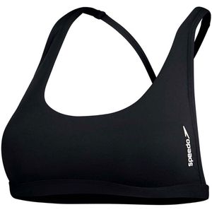 Speedo Solid Halter Crop Top Bikinitop