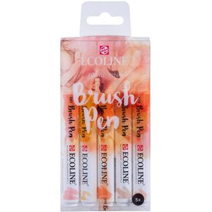 Ecoline Brush Pen set Beige Roze | 5 kleuren