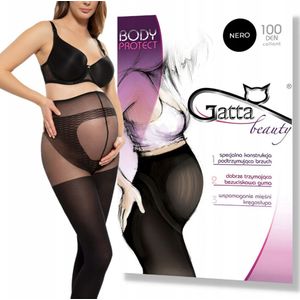 GATTA - Zwangerschapspanty - 100 DEN - Maat S - Zwart - Dames Panty - Zwanger - Ondersteunende Panty - (1 Stuks)