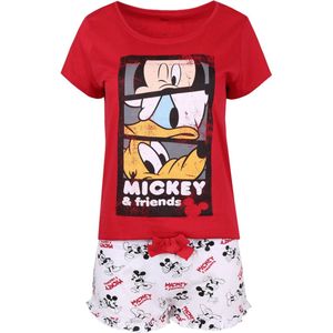 Rood-witte pyjama voor dames met korte mouwen - Mickey Mouse DISNEY / L