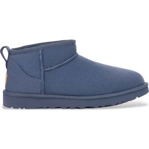 UGG - Classic Ultra Mini - Enkellaarsjes - Marineblauw - Leer