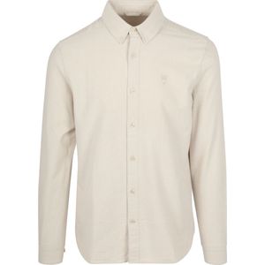 KnowledgeCotton Apparel Overhemd Oxford Beige - Maat XL - Heren - Overhemden Casual