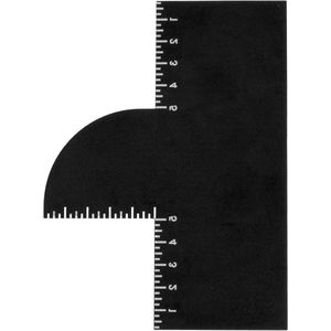 Nordivar - Herbruikbare Verbeterkaart voor Kappers met Meetindicatoren en Kleurspray Randlijngereedschap