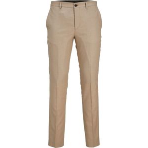 JACK & JONES Solaris Trouser regular fit - heren pantalon - beige - Maat: 54