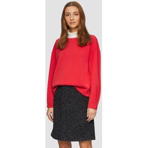 Sweater - Rood - Relaxed Fit - Ronde Hals - Lange Mouwen