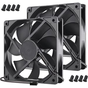 120mm Zwarte Computerbehuizing Ventilator voor Hoge Prestatie Koeling - Laag Geluidsniveau 12VDC