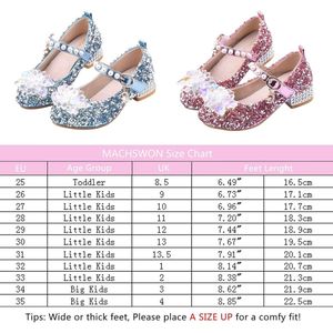 Meisjesschoenen Mary Jane bruiloft feestschoenen prinses hakken voor kinderen - Wit Roze Zilver - Meisjes Maat 24-35