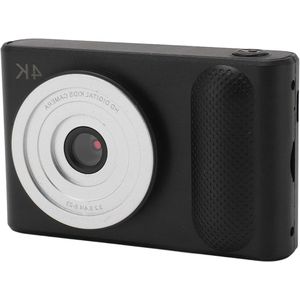 Digitale Camera 4K Kindercamera HD 48MP 16x Zoom met 24 Inch Scherm - Compacte Kleine Camera voor Reisfotografie Vloggen (BLACK)