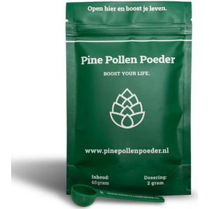 Pine Pollen - Dennenpollen Poeder - 60 gram - Natuurlijke Testosteron Booster - Hoogste Kwaliteit