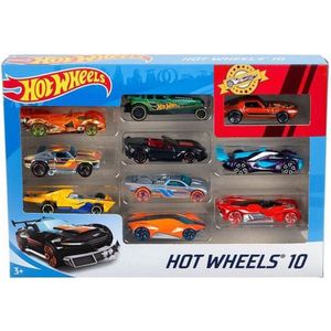 Hot Wheels - Speelgoed auto - Set 10 diverse speelgoedauto's