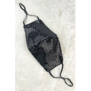 Mondkapje Paillets Zwart