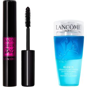 Lancôme Monsieur Big Mascara - 01 Noir & Lancôme Bi-Facil Oog Make-up Remover - Instant cleanser - Voor alle Huidtypes & Waterproof Make-up - 75ml