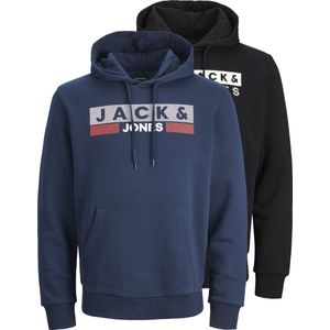 JACK&JONES JJECORP LOGO SWEAT HOOD 2PK MP NOOS Heren - Maat M