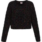 MYMO - Gebreide Trui - Blauw Rood Zwart - V-hals - Lange Mouw