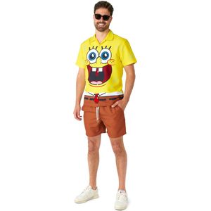 Suitmeister SpongeBob™ - Heren Zomer Set - Halloween Kostuum en Carnavalsoutfit - Geel - Maat M