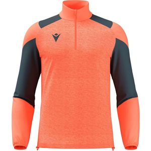 Macron Glory Cuzco Ziptop Heren - Coral Fluor / Antraciet | Maat: 3XL