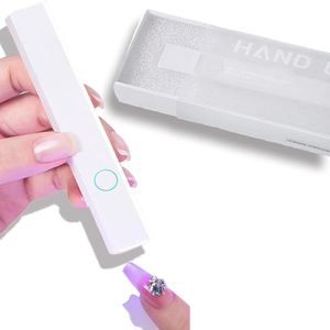 Mini LED UV Lamp voor Gel Nail Handheld Nail Droger - Draagbare Draadloze Oplaadbare Nail Lights Torch voor Snelle Uitharding Wit.