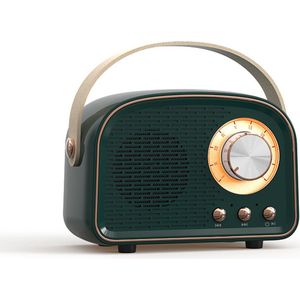 Bluetooth speaker - schattige mini luidspreker - Speakers - draagbare draadloze Bluetooth speaker - Donkergroen