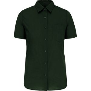 Kariban Overhemd in onderhoudsvriendelijk polykatoen-popeline korte mouwen dames K548 - Forest Green - 3XL