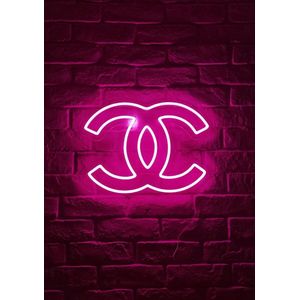 OHNO Neon Verlichting Fashion 2 - Neon Lamp - Wandlamp - Decoratie - Led - Verlichting - Lamp - Nachtlampje - Mancave - Neon Party - Kamer decoratie aesthetic - Wandecoratie woonkamer - Wandlamp binnen - Lampen - Neon - Led Verlichting - Roze