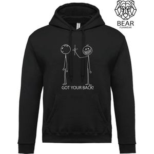 Got your back! | Fun hoodie | Grappige hoodie | Maat S