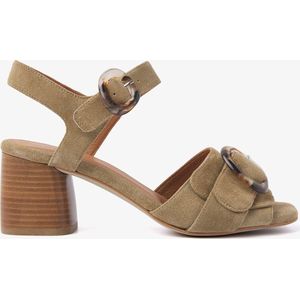 VIA VAI Polly Bridge Sandalen - Met Hak - Beige - Maat 39