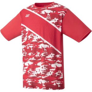 Yonex Tennisshirt Tourn Heren Polyester Rood Maat Xl