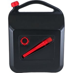 Jerrycan Quickflow - Jerrycans - 20 liter - zwart - met handige schenktuit compleet