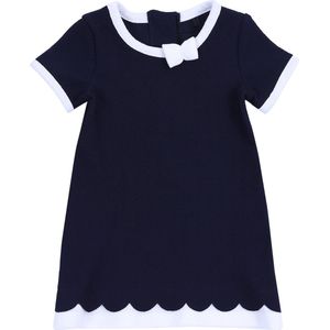 Marineblauwe meisjesjurk