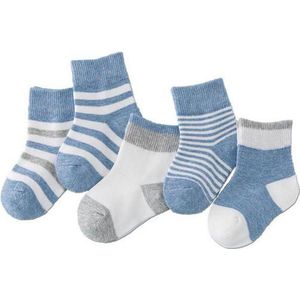 Winkrs - Baby Sokjes Blauw - 5 paar - 6-12 Maanden