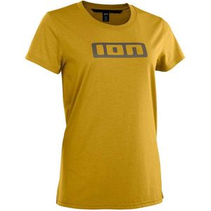 Ion Logo Korte Mouw Enduro Trui Geel M Vrouw