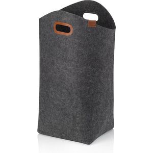 Kela - Fay - Wasmand - Donkergrijs - Vilt, 60 x 24 cm
