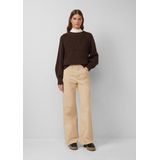 s.Oliver - Wijde Jeans - Beige - Five-Pocketsstijl