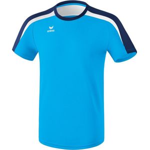 Erima Liga 2.0 T-Shirt Kinderen - Curaçao / New Navy / Wit | Maat: 116