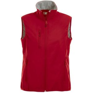 Clique Basic Softshell Vest Ladies 020916 - Vrouwen - Rood - XXL