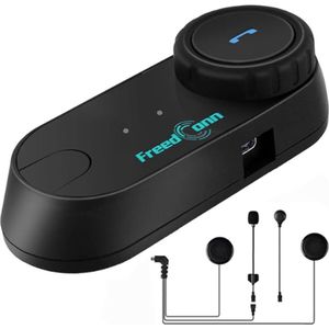FreedConn® Motorhelm Headset - Met Microfoon - Intercom Motor Helm - Headset Helm - Motor Communicatiesystemen - Motor Headset - Freecom - Bluetooth - Oortelefoon - Koptelefoon