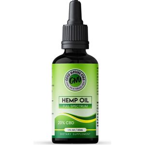 Good Nature Vibe CBD olie Full spectrum 20% 30ml - 100% Natuurlijke Cannabidiol - sterke premium kwaliteit - MCT olie voor optimale opname - Bevat ook CBG, CBN, CBC - Op basis van vezelhennep geen Cannabis - Vegan