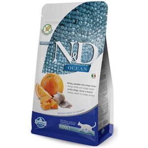 Farmina N&D Kat Ocean Haring, Pompoen & Sinaasappel Adult - 300 gram