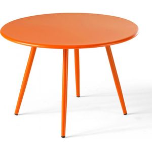 Oviala - Ronde oranje tuin salontafel van 50 cm - Palavas