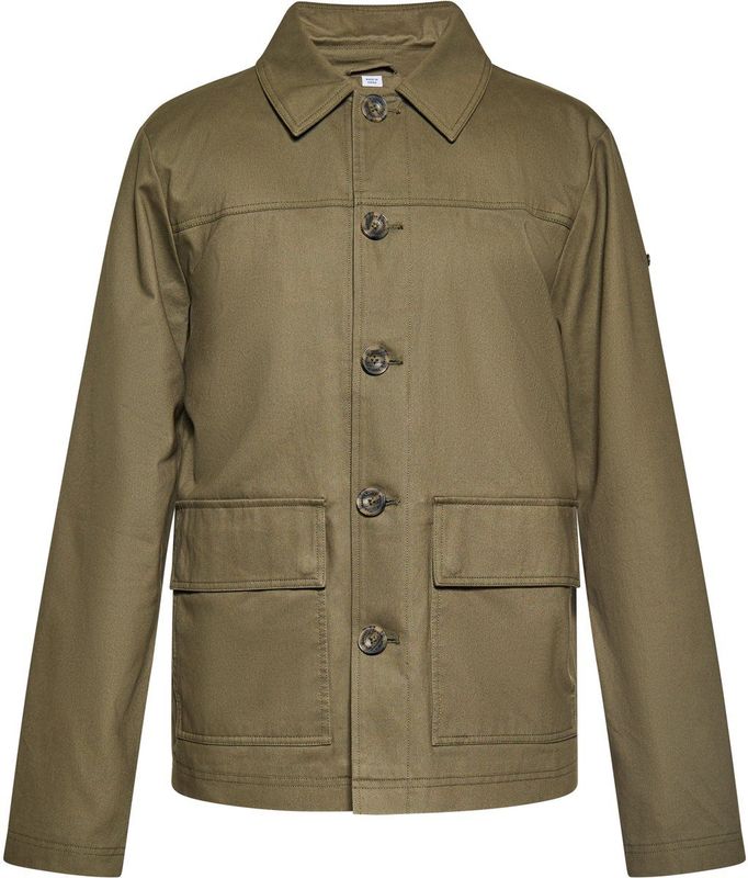 Dreimaster - Jas - Olijf - Heren - Normale Pasvorm - Lange Mouwen