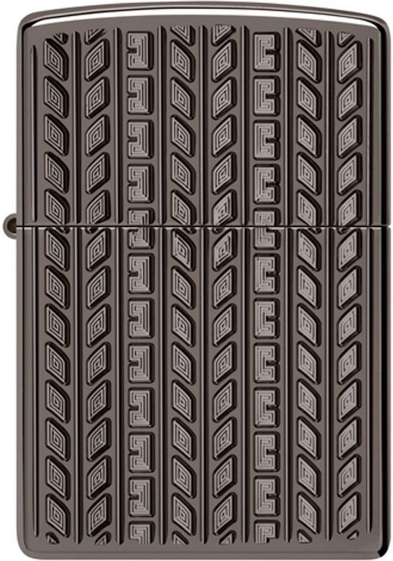 Zippo - Armor Case - Aansteker - Black Ice - Gegraveerd Patroon