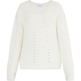 usha - Strickpullover - V-Ausschnitt - Grof Gemaakt - Wit