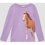 s.Oliver - T-Shirt - Paardenprint - Met Pailletten