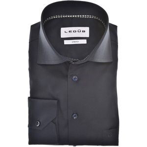 Ledub - Modern Fit New - Zakelijk Overhemd - Donkerblauw