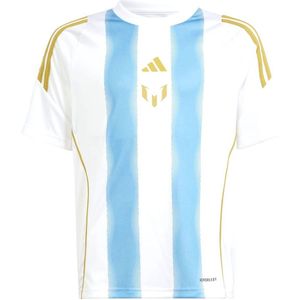 adidas Performance Pitch 2 Street Messi Training Voetbalshirt Kids - Kinderen - Wit- 164