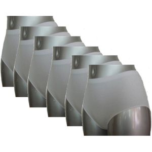 Perini dames midi slip - 6-pack - maat M - wit