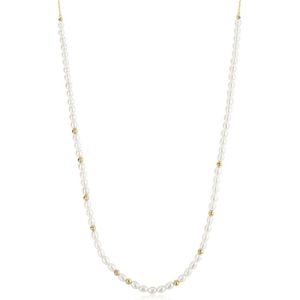Ania Haie - Zoetwaterparelketting - Wit - 14kt Verguld Zilver